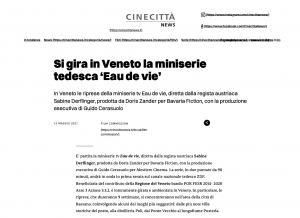 Si gira in Veneto la miniserie tedesca 'Eau de vie'